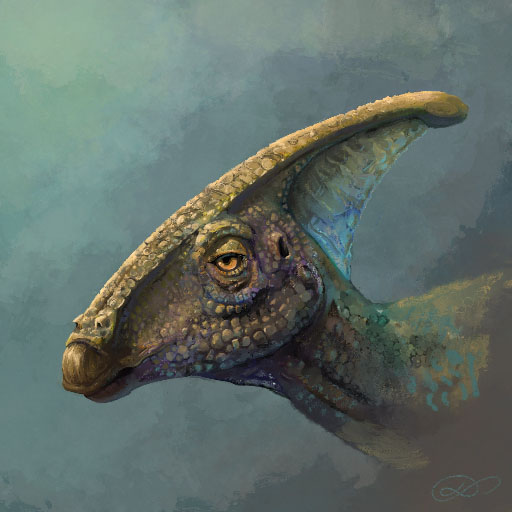 Parasaurolophus Portrait