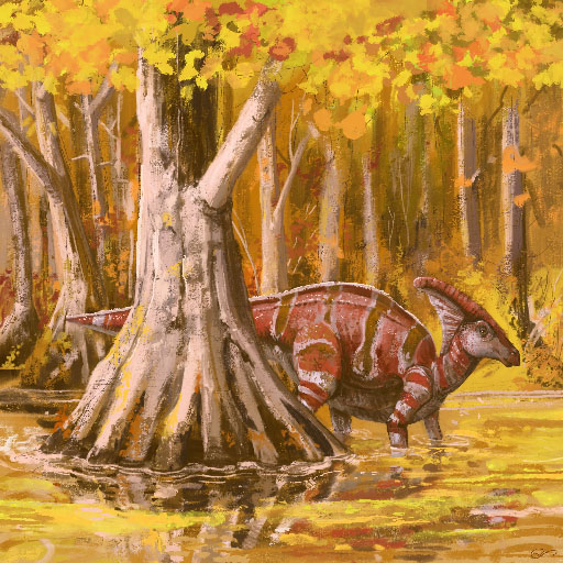 Parasaurolophus & Cypress