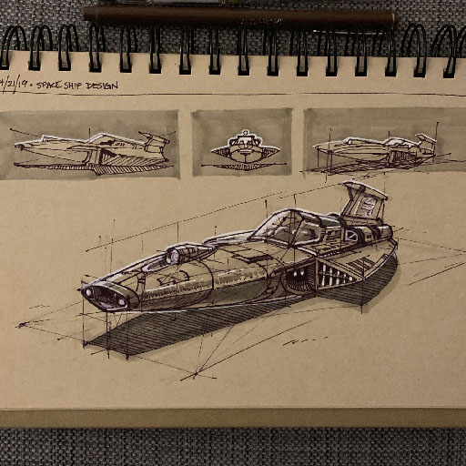 Spaceship Sketch