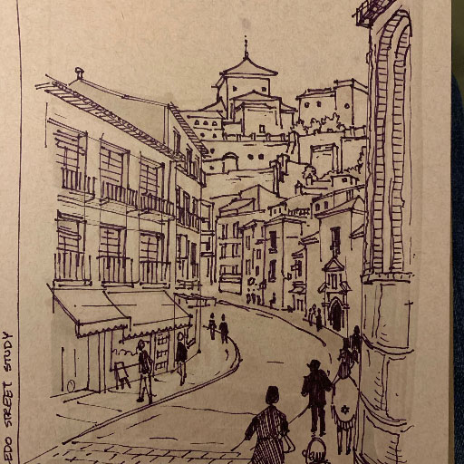 Toledo Street Sketch